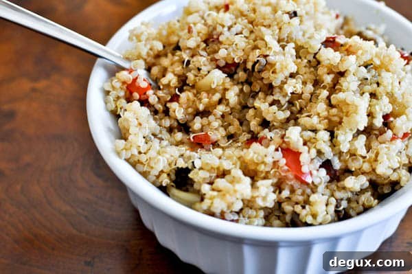 Quinoa served
