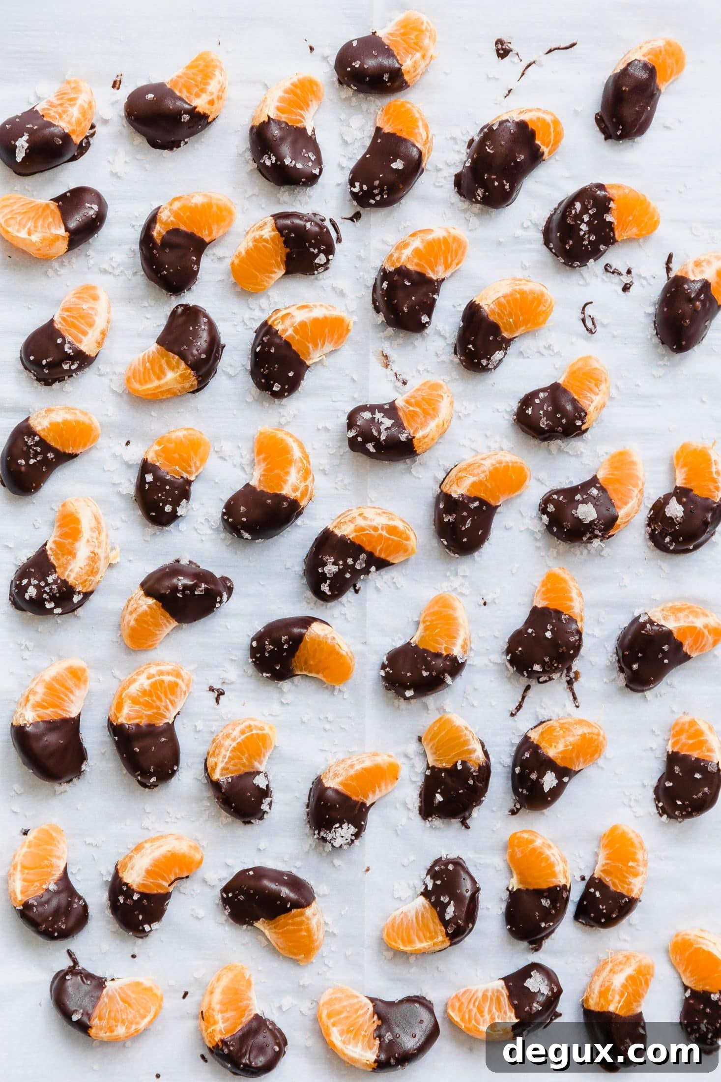 Chocolate-Dipped Clementines: A Simple Citrus Dessert Recipe 2 chocolate dipped clementines I howsweeteats.com