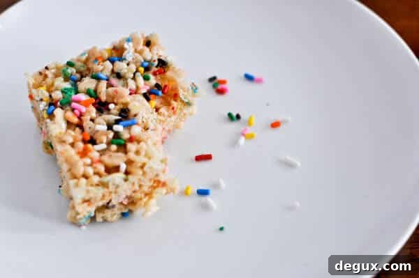Cake Batter Crispy Treats Cake Batter Crispy Treats