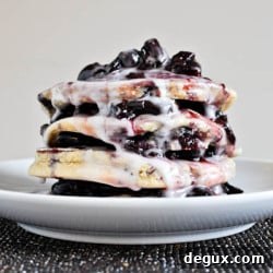 Whole Wheat Cherry Vanilla Bean Pancakes