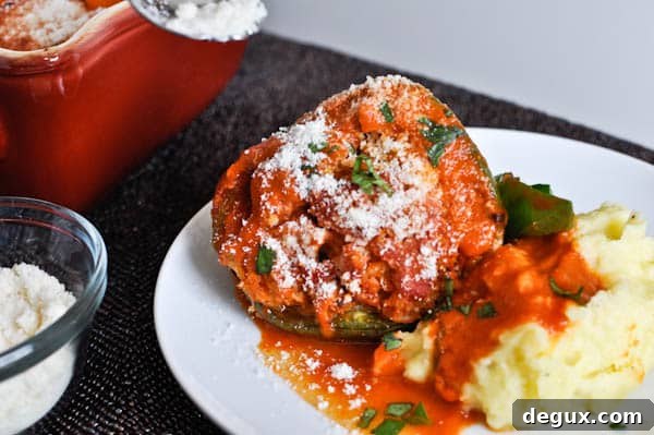 Finished stuffed peppers