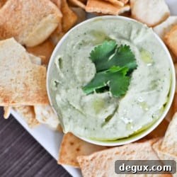 Cilantro Lime White Bean Hummus