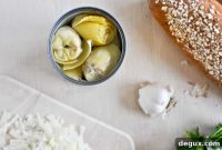 Cheesy Artichoke French Bread Bites for Parties and Appetizers