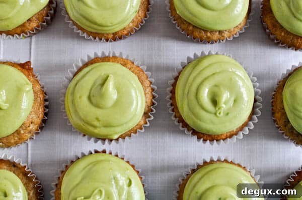 Brown Sugar Banana Cupcakes with Avocado Buttercream