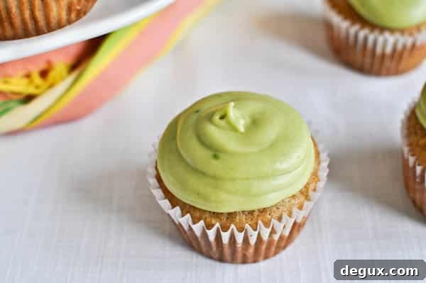 Brown Sugar Banana Cupcakes with Avocado Buttercream