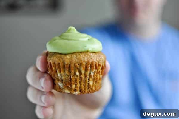 Brown Sugar Banana Cupcakes with Avocado Buttercream