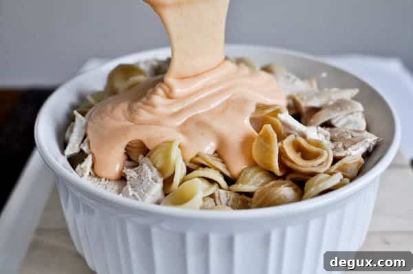 Baked Buffalo Chicken Pasta