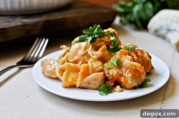 Baked Buffalo Chicken Pasta