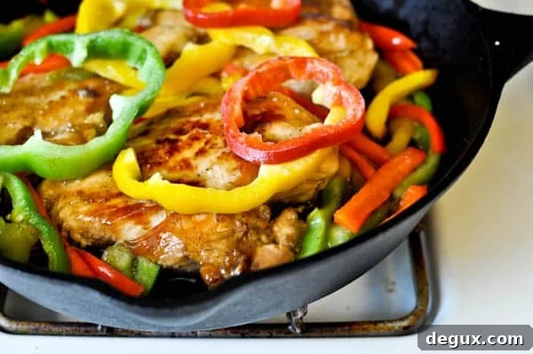 Peppers in skillet Peppers in skillet