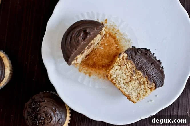 Peanut Butter Cupcakes with Chocolate Cheesecake Frosting
