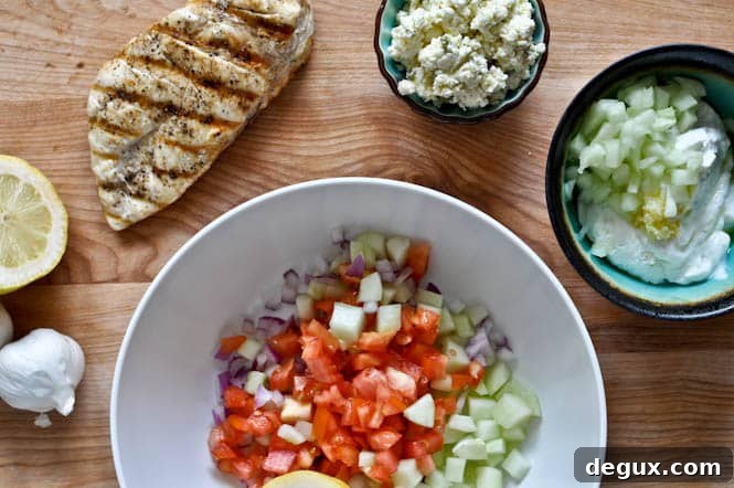 Greek Grilled Chicken Salad