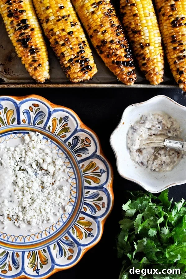 Grilled Corn with Bacon Butter and Cotija Cheese Grilled Corn with Bacon Butter and Cotija Cheese