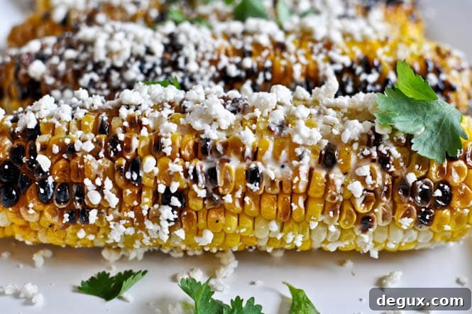 Grilled Corn with Bacon Butter and Cotija Cheese Grilled Corn with Bacon Butter and Cotija Cheese