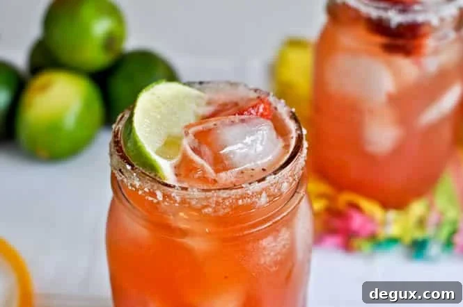 Fresh Strawberry Margaritas I howsweeteats.com