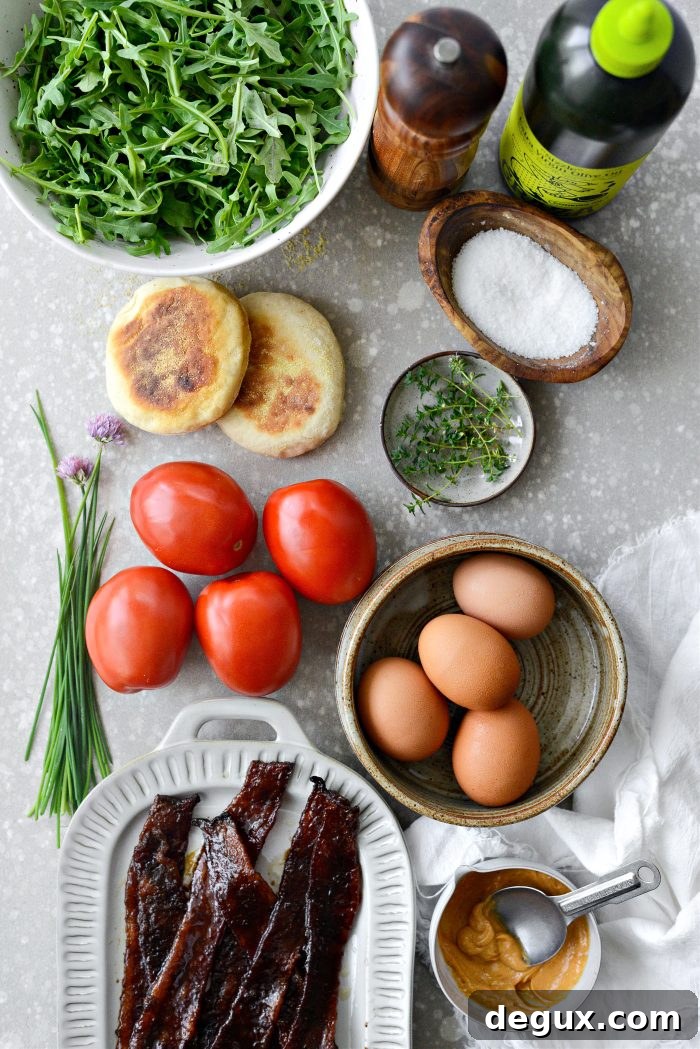 Breakfast BLT Sandwiches: Crispy Bacon, Egg & Avocado Recipes 4 ingredients for Breakfast BLTs
