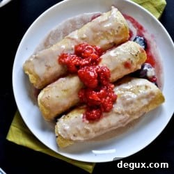 Fresh Fruit Enchiladas