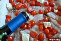 Broiled Shrimp with Tomatoes, Basil, and Melted Brie