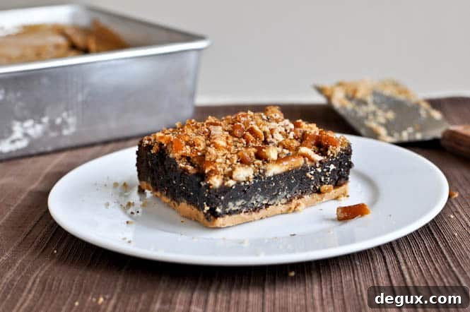 Pretzel brownie bites