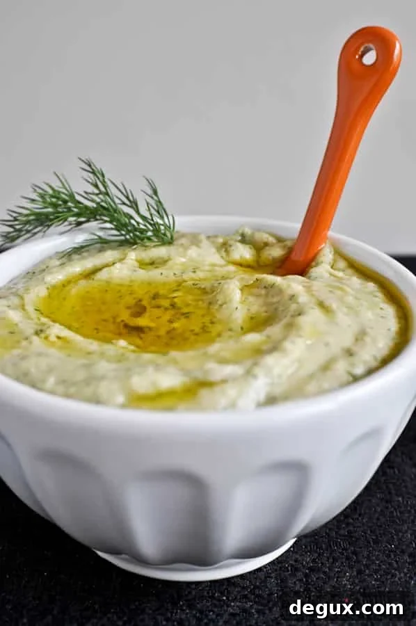 Roasted Garlic and Dill White Bean Dip Roasted Garlic and Dill White Bean Dip