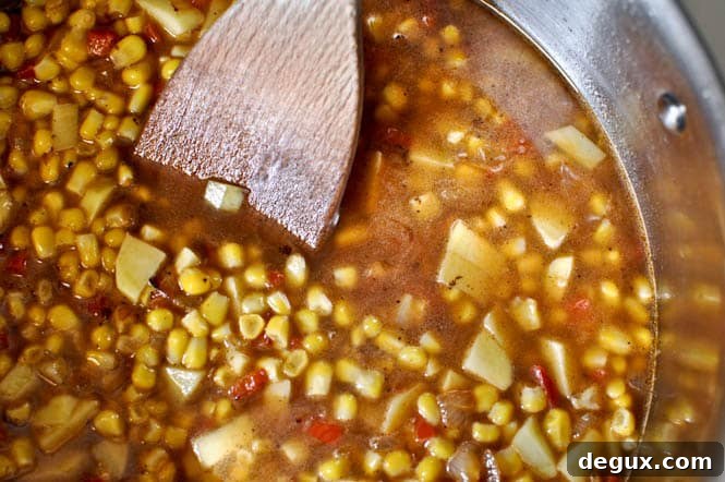 Fresh Corn Chowder with Barbecue Shrimp Fresh Corn Chowder with Barbecue Shrimp
