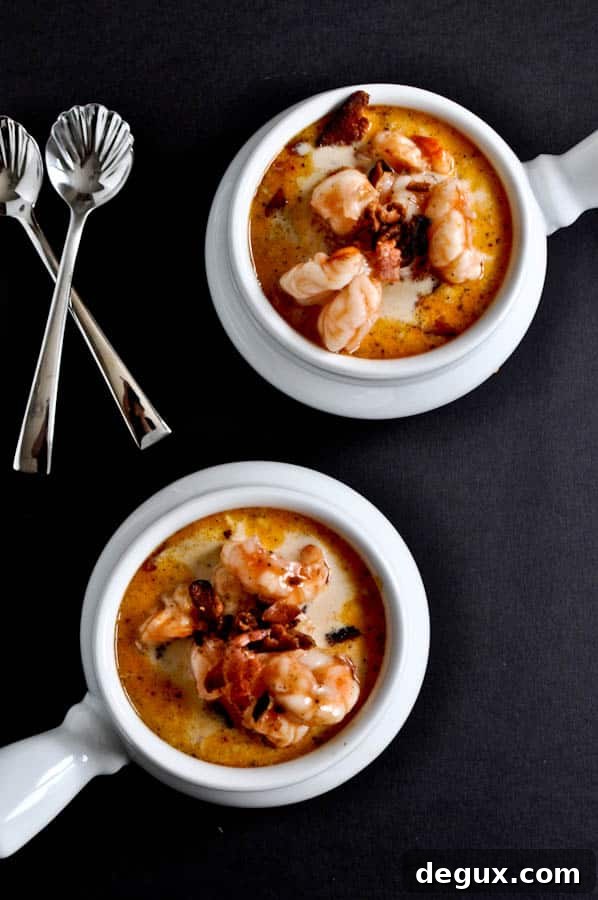 Fresh Corn Chowder with Barbecue Shrimp Fresh Corn Chowder with Barbecue Shrimp
