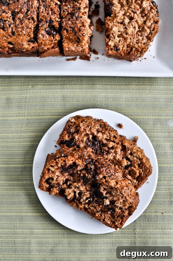 Chocolate Chunk Oatmeal Cookie Bread