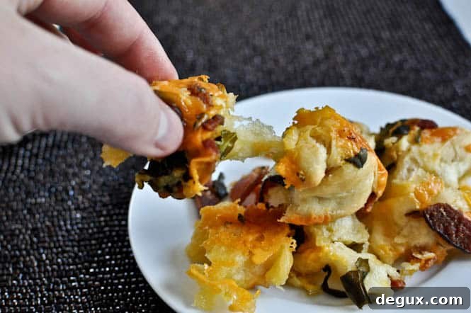 Bacon cheddar bubble bread 4