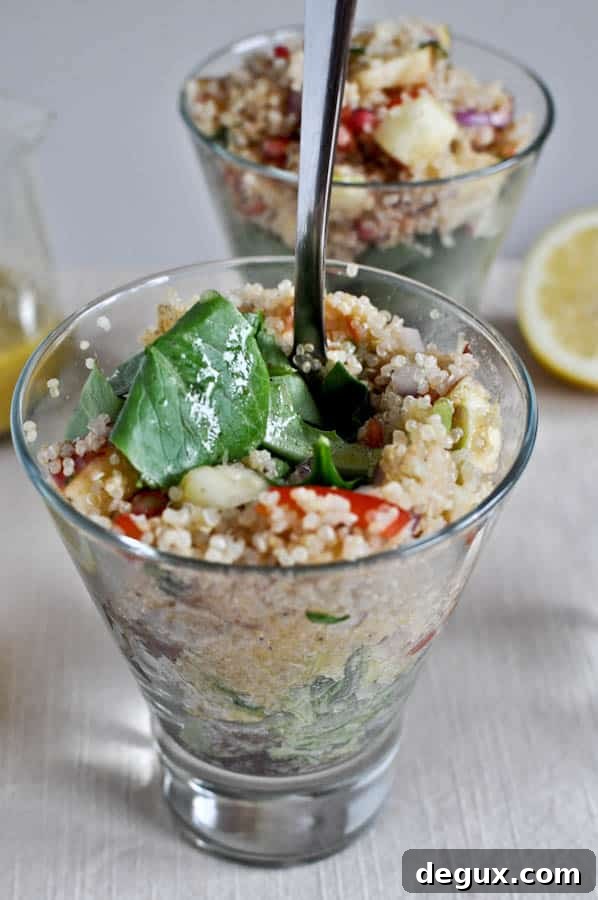 Layered Autumn Quinoa Salad