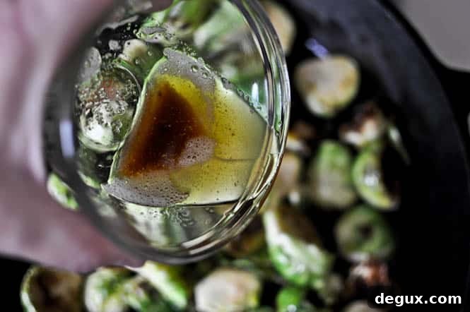 Pan Roasted Brussels Sprouts with Brown Butter and Toasted Pecans