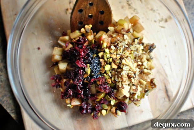 Roasted Acorn Squash Stuffed with Fruit and Nuts 17 nuts, cranberries and poppies