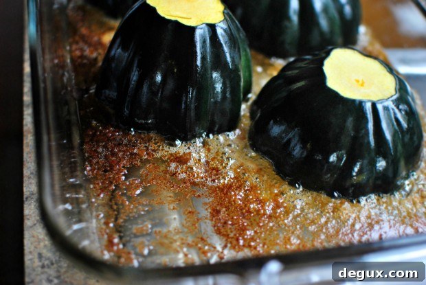 Roasted Acorn Squash Stuffed with Fruit and Nuts 19 baked