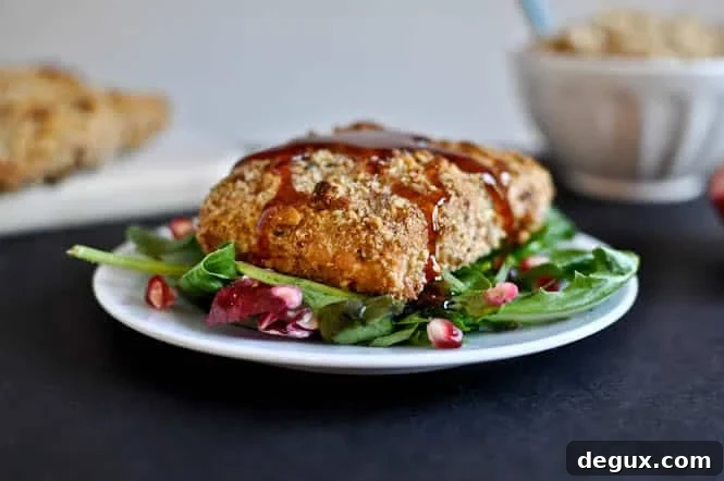 Plated salmon with glaze