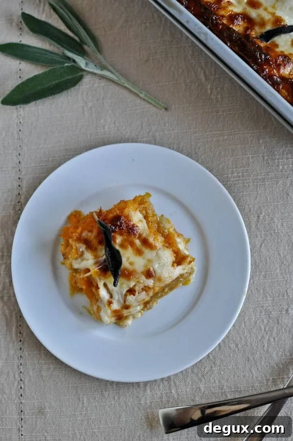 Roasted Butternut and Sweet Potato Whole Wheat Lasagna