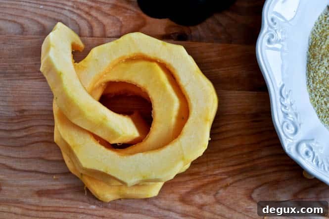 Baked squash rounds