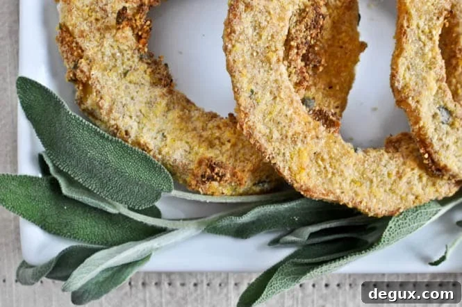 Crispy squash ready to serve
