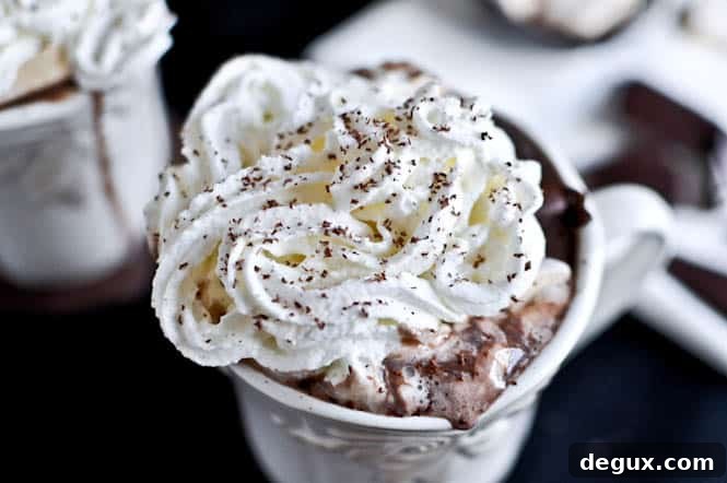 Grown Up Hot Chocolate with Homemade Bailey's Marshmallows