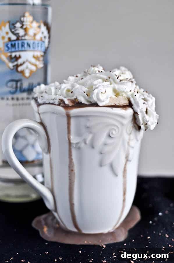 Grown Up Hot Chocolate with Homemade Bailey's Marshmallows