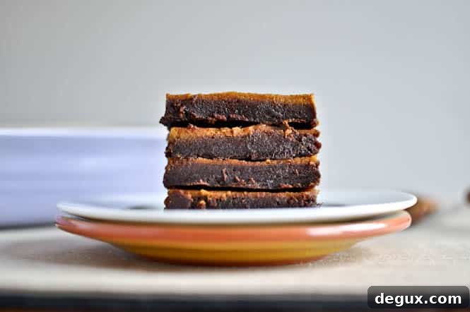 Pumpkin Pie Fudge Brownie Bars I howsweeteats.com