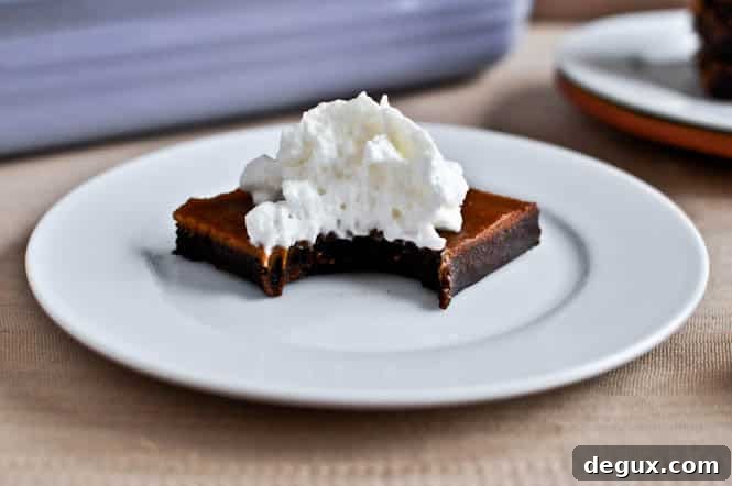 Pumpkin Pie Fudge Brownie Bars I howsweeteats.com