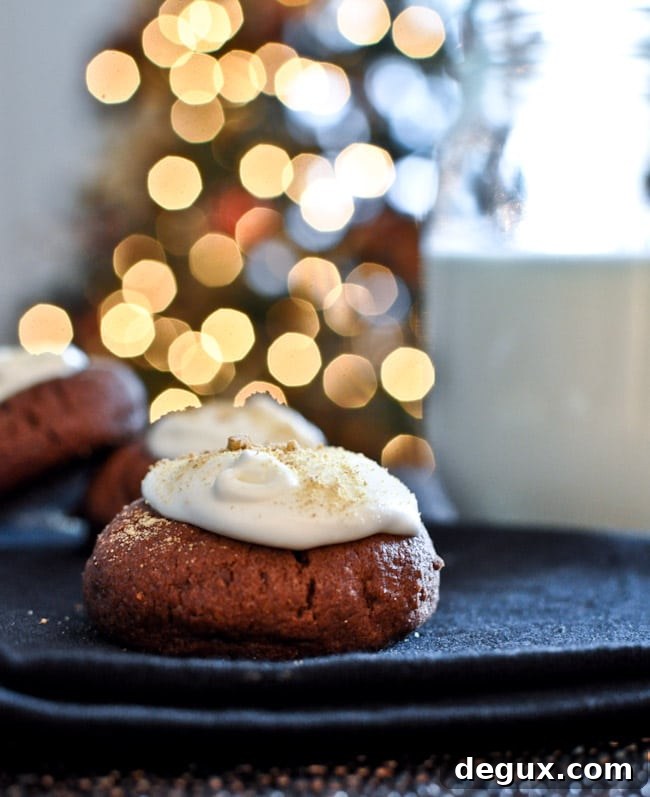 Chocolate Fudge S'mores Thumbprints I howsweeteats.com Chocolate Fudge S'mores Thumbprints I howsweeteats.com