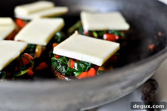 Stuffed Fontina Portobello Skillet Stuffed Fontina Portobello Skillet