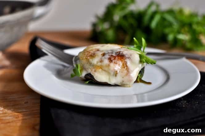 Stuffed Fontina Portobello Skillet Stuffed Fontina Portobello Skillet