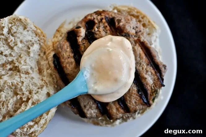 Asian Turkey Burgers with Spicy Lime Mayo