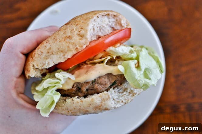 Asian Turkey Burgers with Spicy Lime Mayo I howsweeteats.com