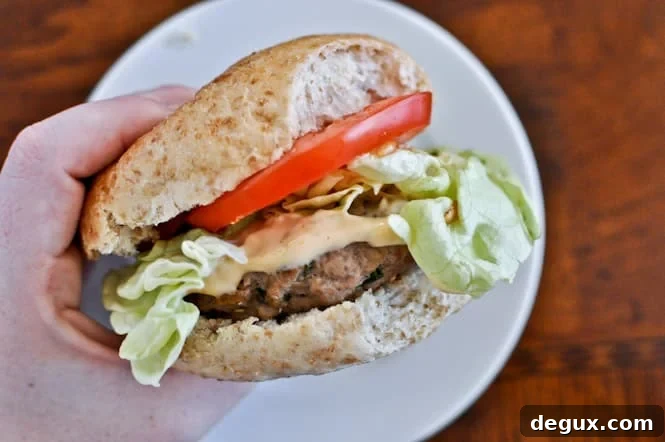 Asian Turkey Burgers with Spicy Lime Mayo