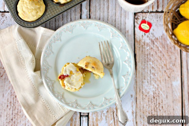 Strawberry Lemon Pancake Muffins
