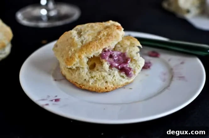 Blue Cheese Biscuits with Pinot Noir Butter