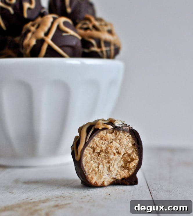 Crispy Chocolate Peanut Butter Cookie Dough Truffles Crispy Chocolate Peanut Butter Cookie Dough Truffles
