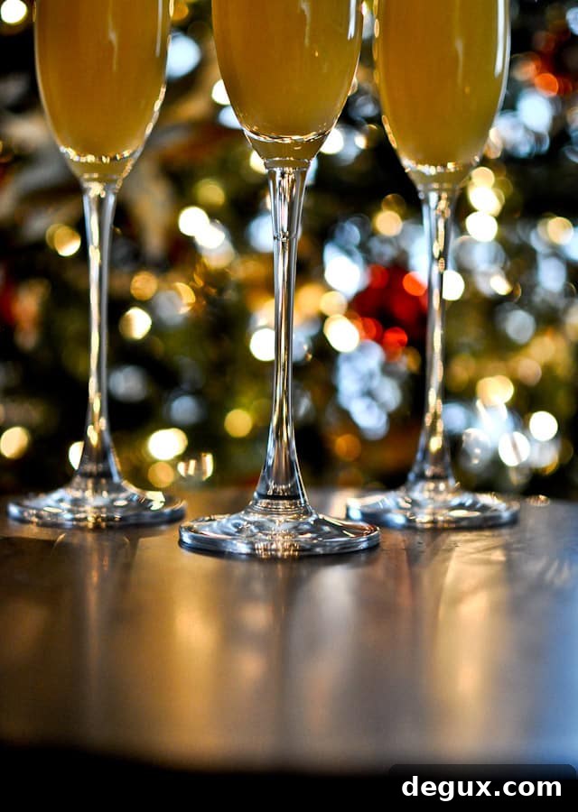 Creamsicle Mimosas in glasses