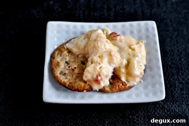 Hot + Cheesy Roasted Red Pepper Dip Hot + Cheesy Roasted Red Pepper Dip